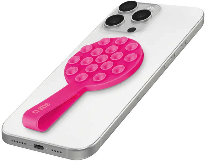 SBS MAG Grippy MagSafe Compatible Holder with Suction Cup and Ear - Pink
