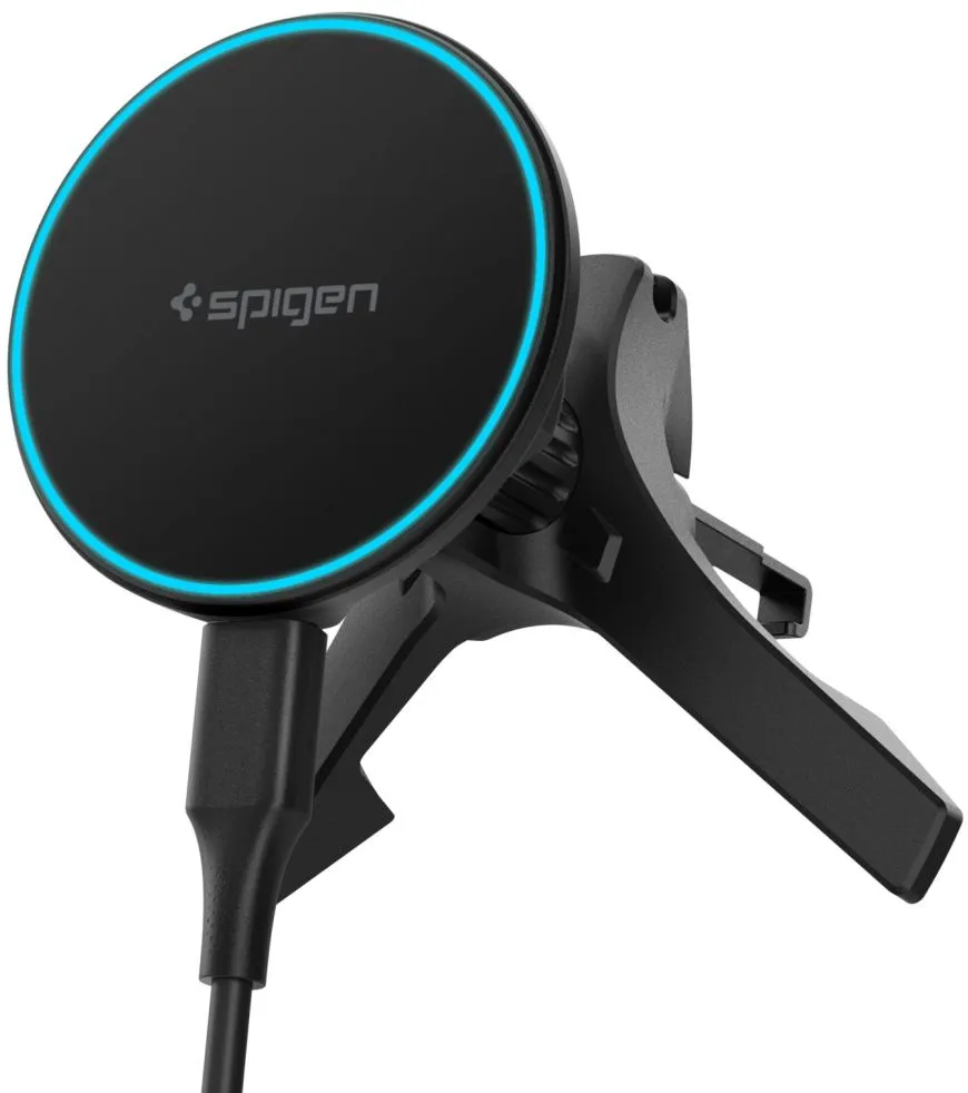 Spigen EV15MAQ Essential Qi2 MagSafe Car Air Vent Holder - Black