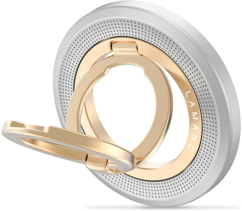 Tech-Protect MMR700 Lamano MagSafe Magnetic Phone Holder - Gray and Gold