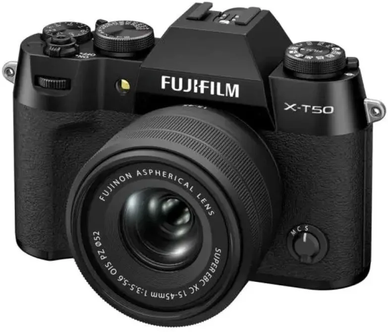 Aparat Foto Mirrorless Fujifilm X-T50, 40.2 MB + Obiectiv XC 15-45mm, Silver