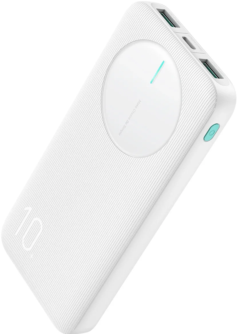Powerbank Joyroom JR-PBF12 10000mAh 2.4A 2x USB-A 1x USB-C - white