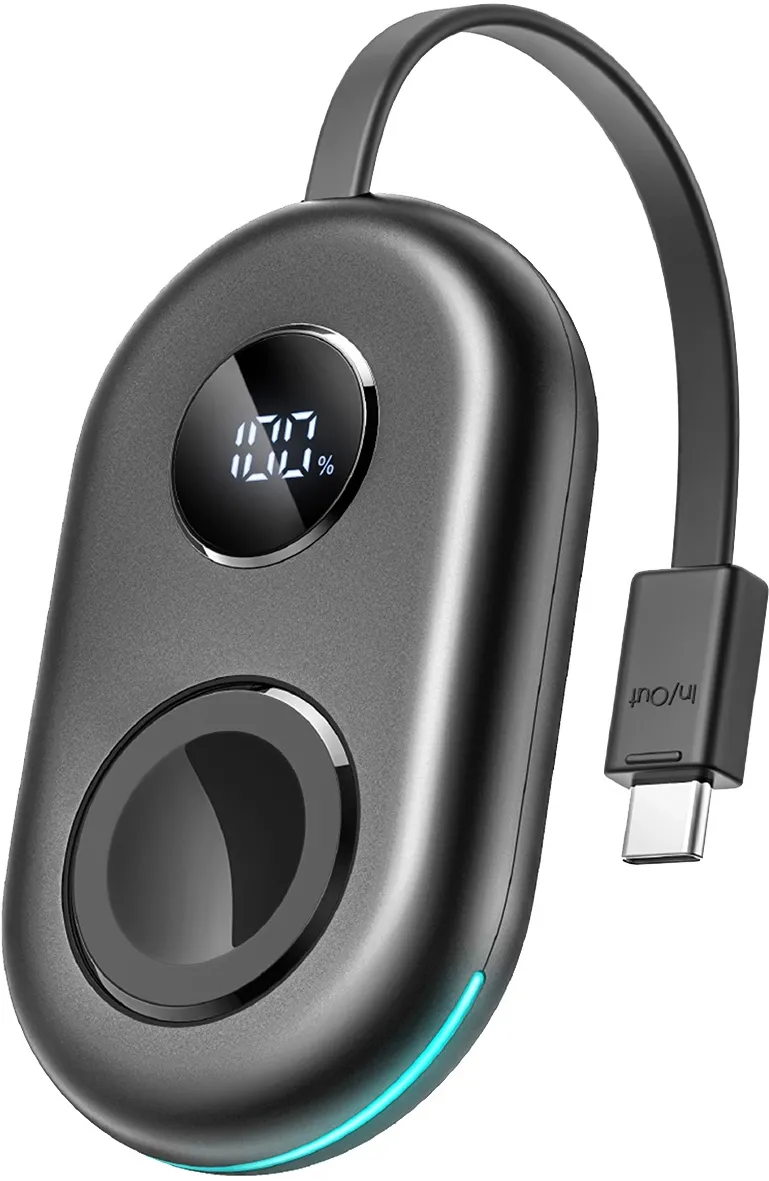 Joyroom JR-W09 3W Wireless Charging Power Bank with USB-C Cable for Apple Watch - Black
