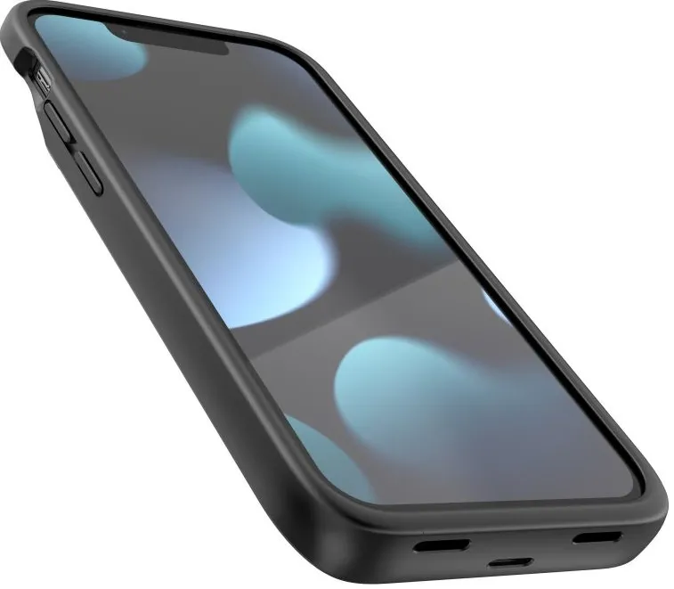 Husa cu baterie externa Tech-Protect PowerCase pentru iPhone 12 mini / 13 mini 4700 mAh negru