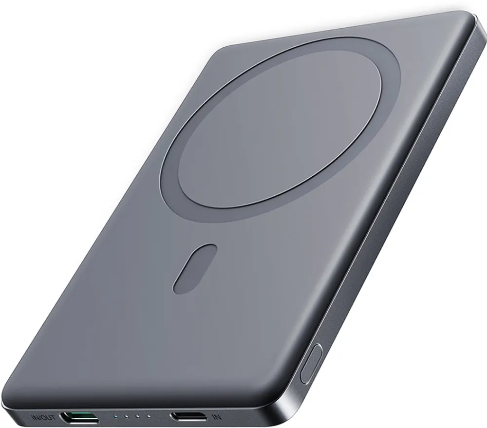 Powerbank Joyroom JR-PBM08 5000mAh 20W ultra-thin with inductive charging - gray