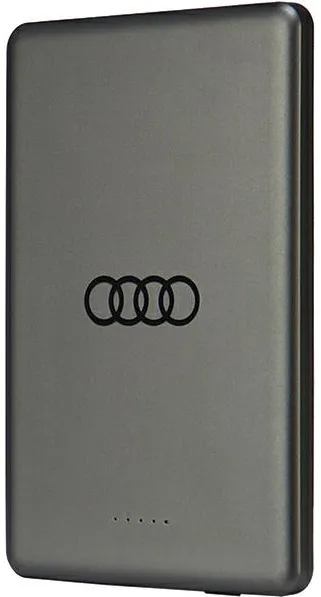 Powerbank Audi Big Logo MagSafe inductive 15W 5000mAh - gray