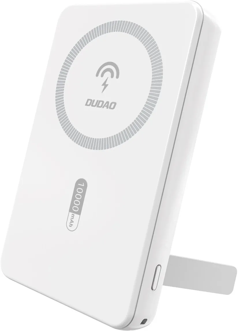 Baterie externa Dudao K14S+ MagSafe 10000 mAh 20W cu suport alb