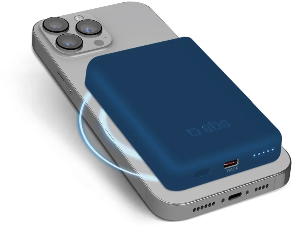 Powerbank SBS TEBB5000MAG1CB 5000 mAh compatible with MagSafe - blue