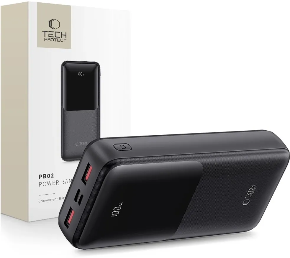 Powerbank Tech-Protect PB02 20000mAh 22.5W - black