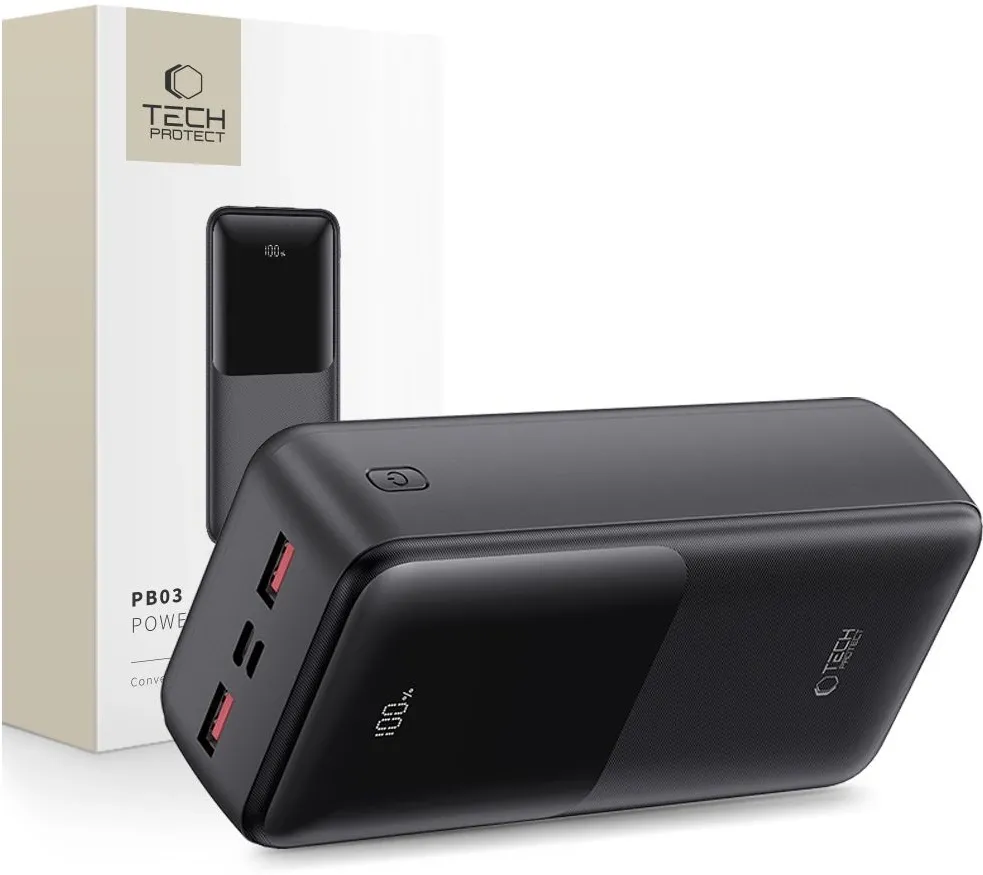 Powerbank Tech-Protect PB03 30000mAh 22.5W - black