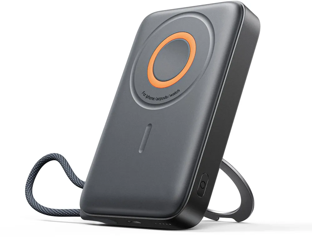 Joyroom JR-PBM02 Powerbank 22.5W 10000mAh 3in1 Magnetic Inductive Compatible with MagSafe with Built-in Cable - Black