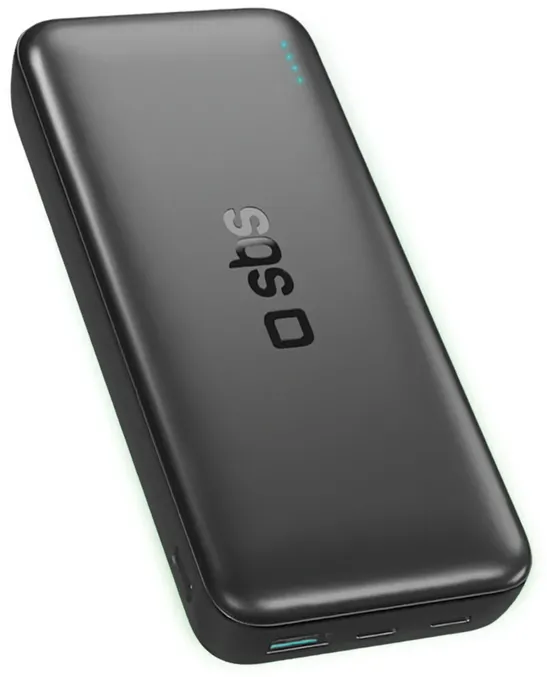 SBS Infinity Power Bank 20000mAh 10W LiFePo₄ USB-A USB-C - Black