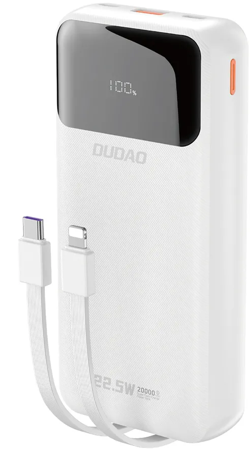 Baterie externa Dudao K15Pro 20000 mAh alb