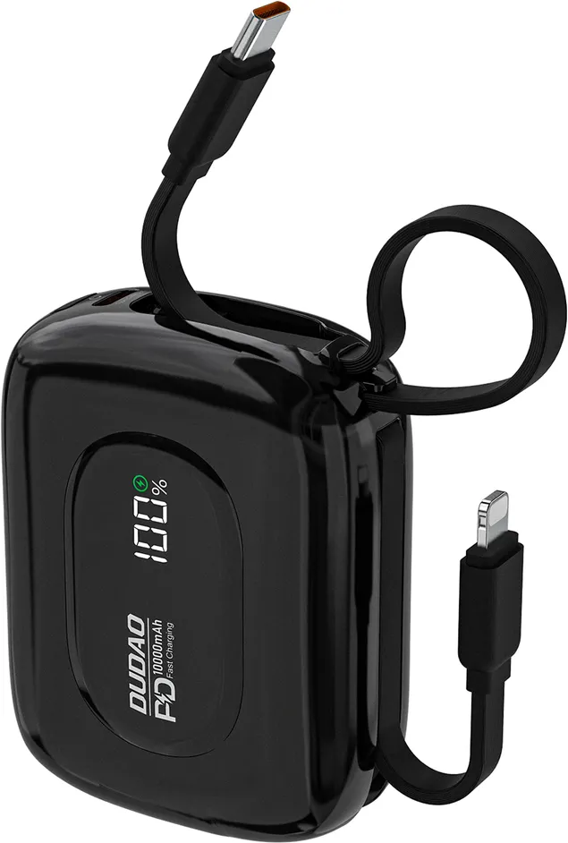 Baterie externa Dudao K32 10000 mAh 22.5W negru