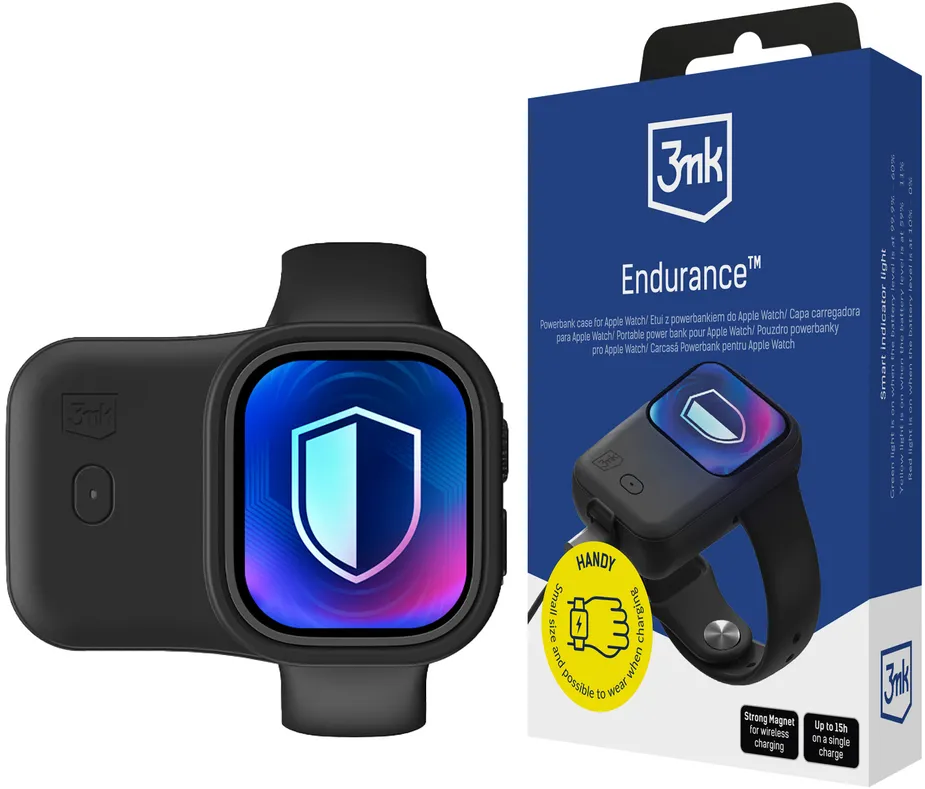 3mk Endurance Powerbank for Apple Watch 40 mm / 41 mm 2.5W 1200mAh USB-C - black
