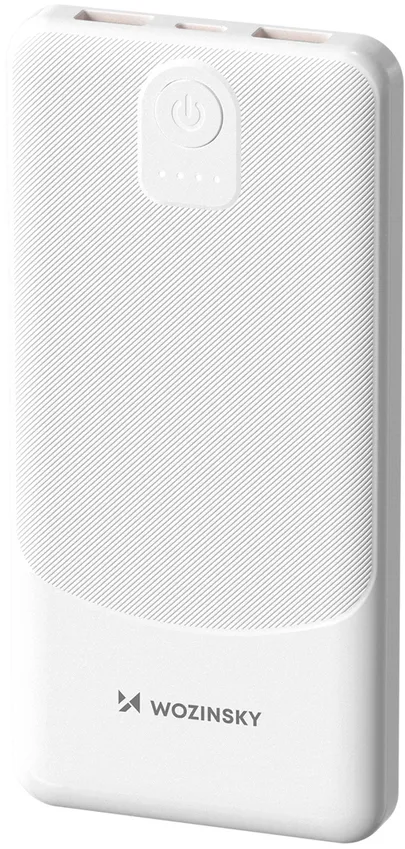 Powerbank Wozinsky Wpower WPBBK-3 10000 mAh 10W 2x USB-A 2A - white