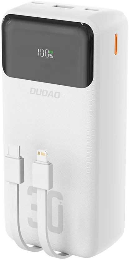 Baterie externa Dudao K15Max 30000 mAh alb