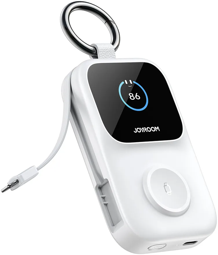 Joyroom JR-W19 5000mAh Powerbank with 5W Wireless Watch Charging - White