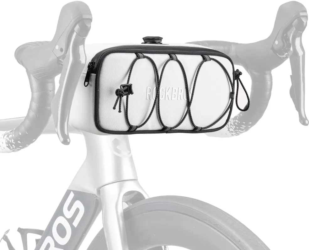 Rockbros TL001 ROAD TO SKY 1.9L Waterproof Handlebar Bike Bag - White