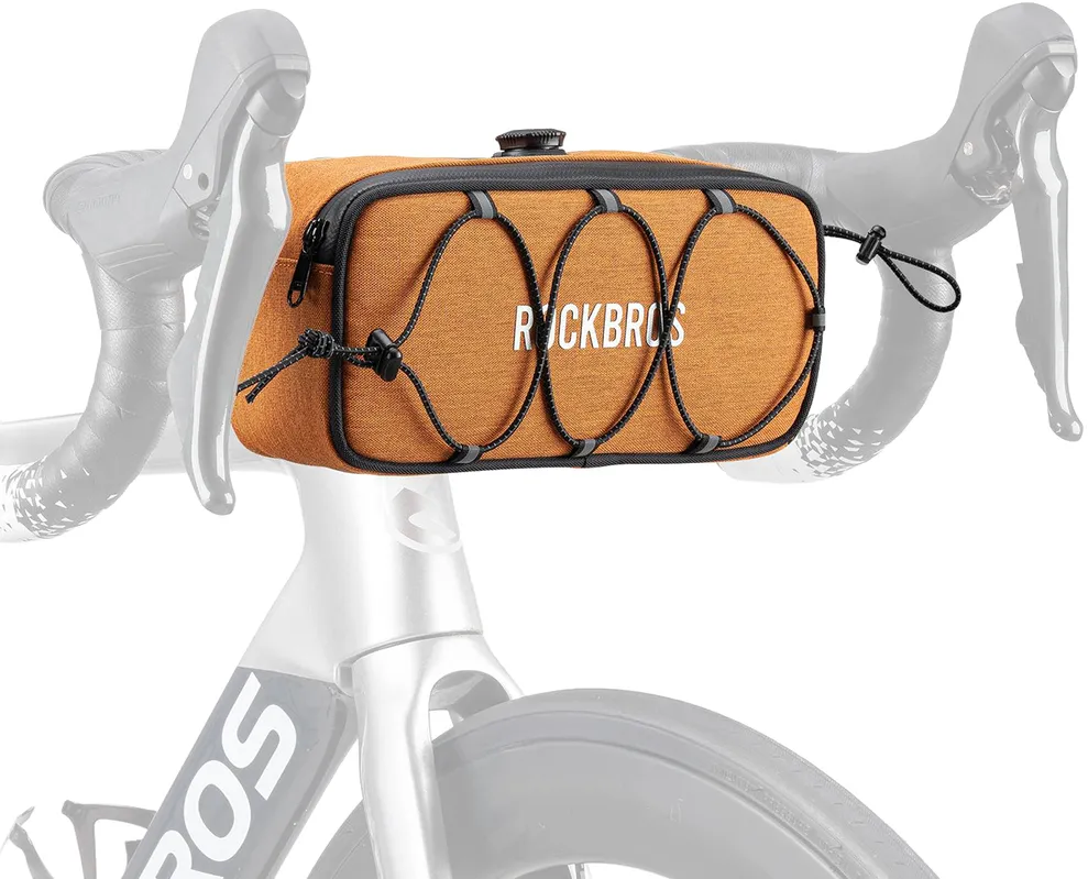 Rockbros TL001 ROAD TO SKY 1.9L Handlebar Bike Bag Waterproof - Orange