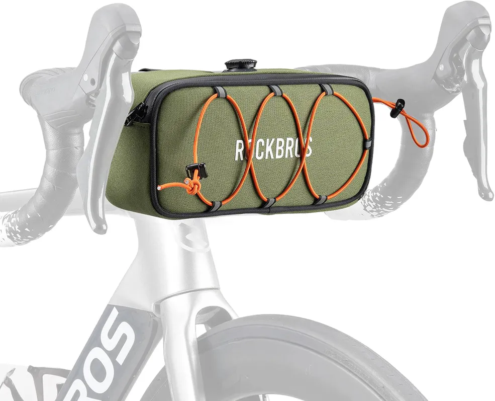 Rockbros TL001 ROAD TO SKY 1.9L Waterproof Handlebar Bike Bag - Green