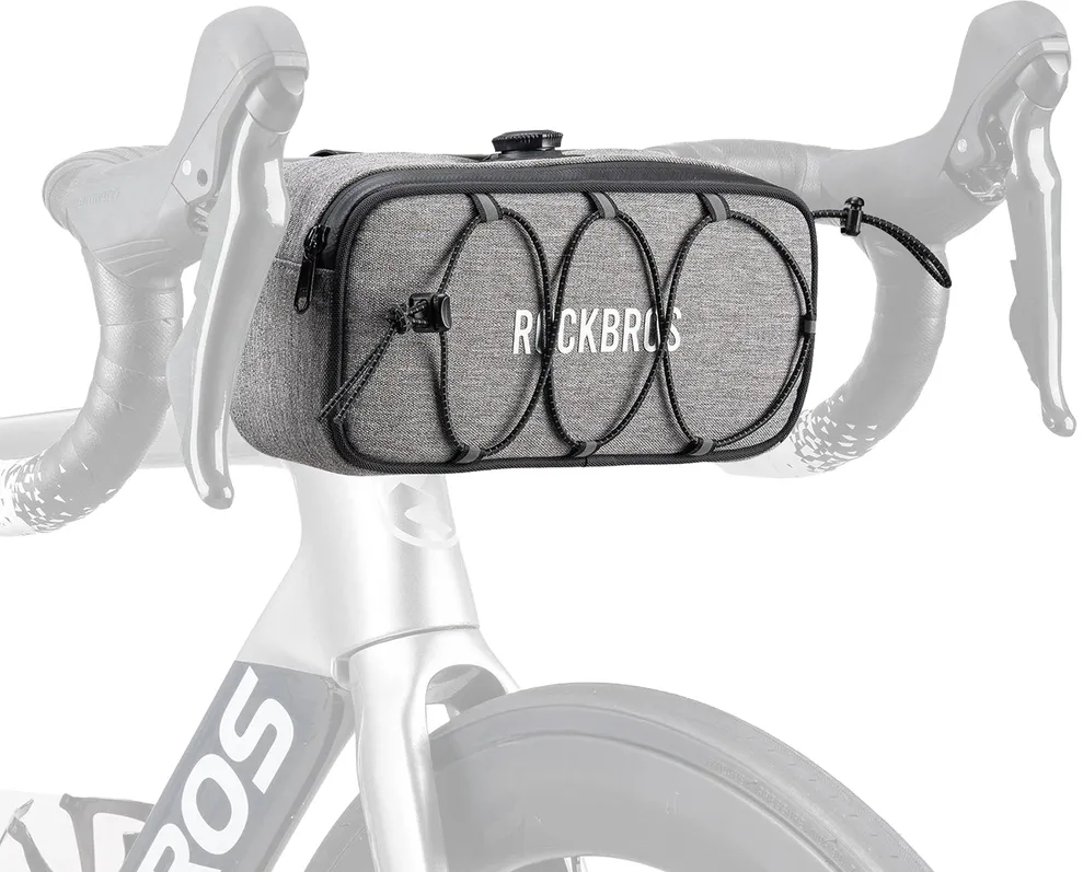 Rockbros TL001 ROAD TO SKY 1.9L Waterproof Handlebar Bike Bag - Gray