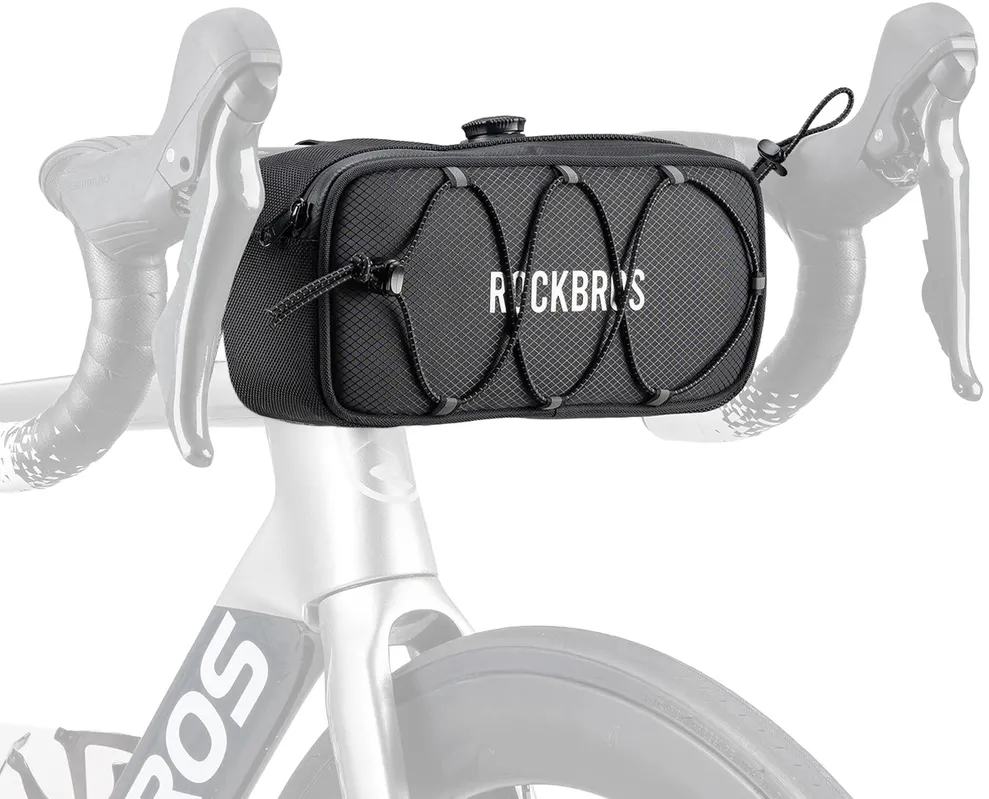 Rockbros TL001 ROAD TO SKY 1.9L Waterproof Handlebar Bike Bag - Black