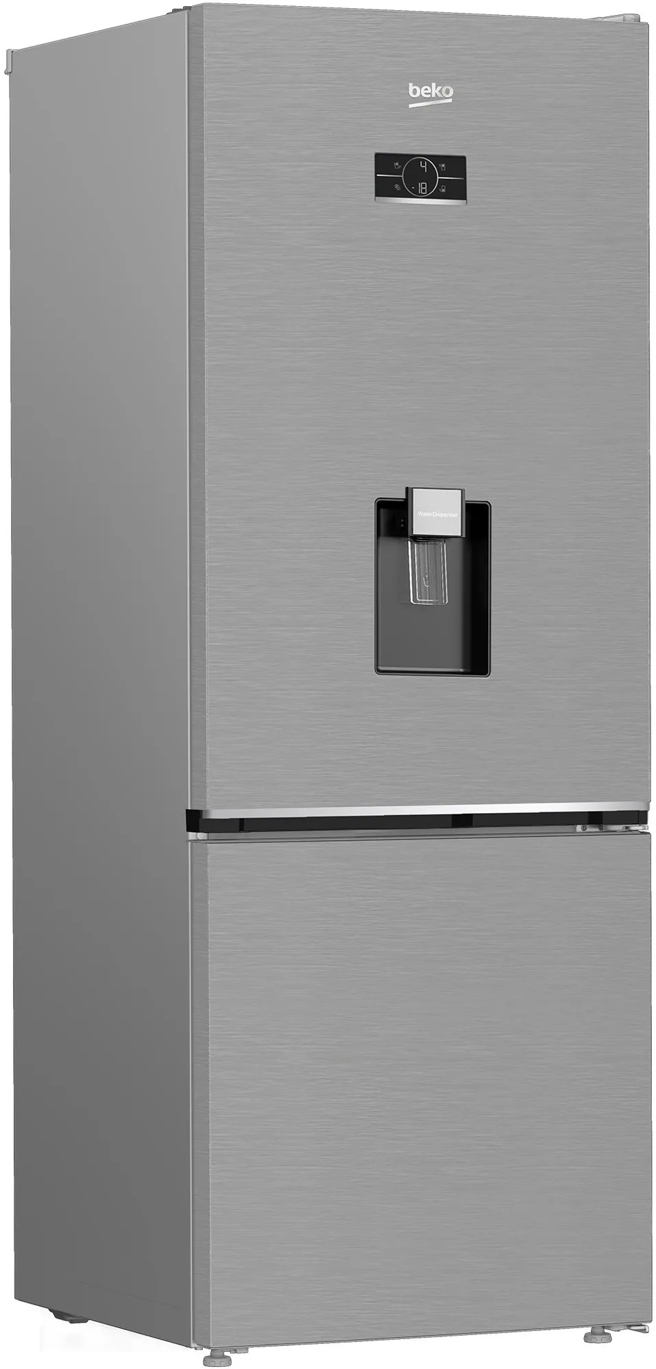 Combina frigorifica B3RCNE564HDXB1, No Frost, 490 l, Mod Vacanta, Touch Control, Iluminare LED, Culoare Inox, Clasa E