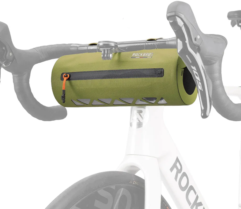 Rockbros AS-145 ROAD TO SKY handlebar bicycle bag, waterproof, 2 l - green