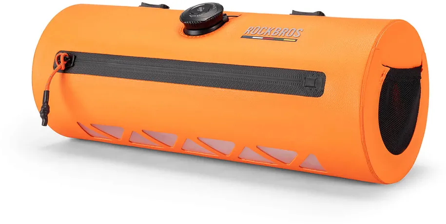 Rockbros AS-143 ROAD TO SKY handlebar bicycle bag, waterproof, 2 l - orange