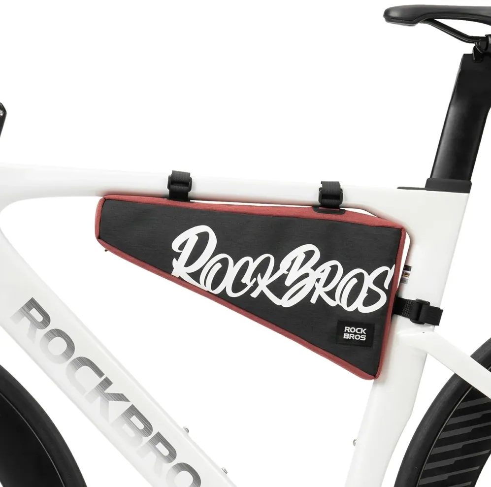 Geanta bicicleta RockBros G008 Flash Journey XL 1.9 l negru si rosu