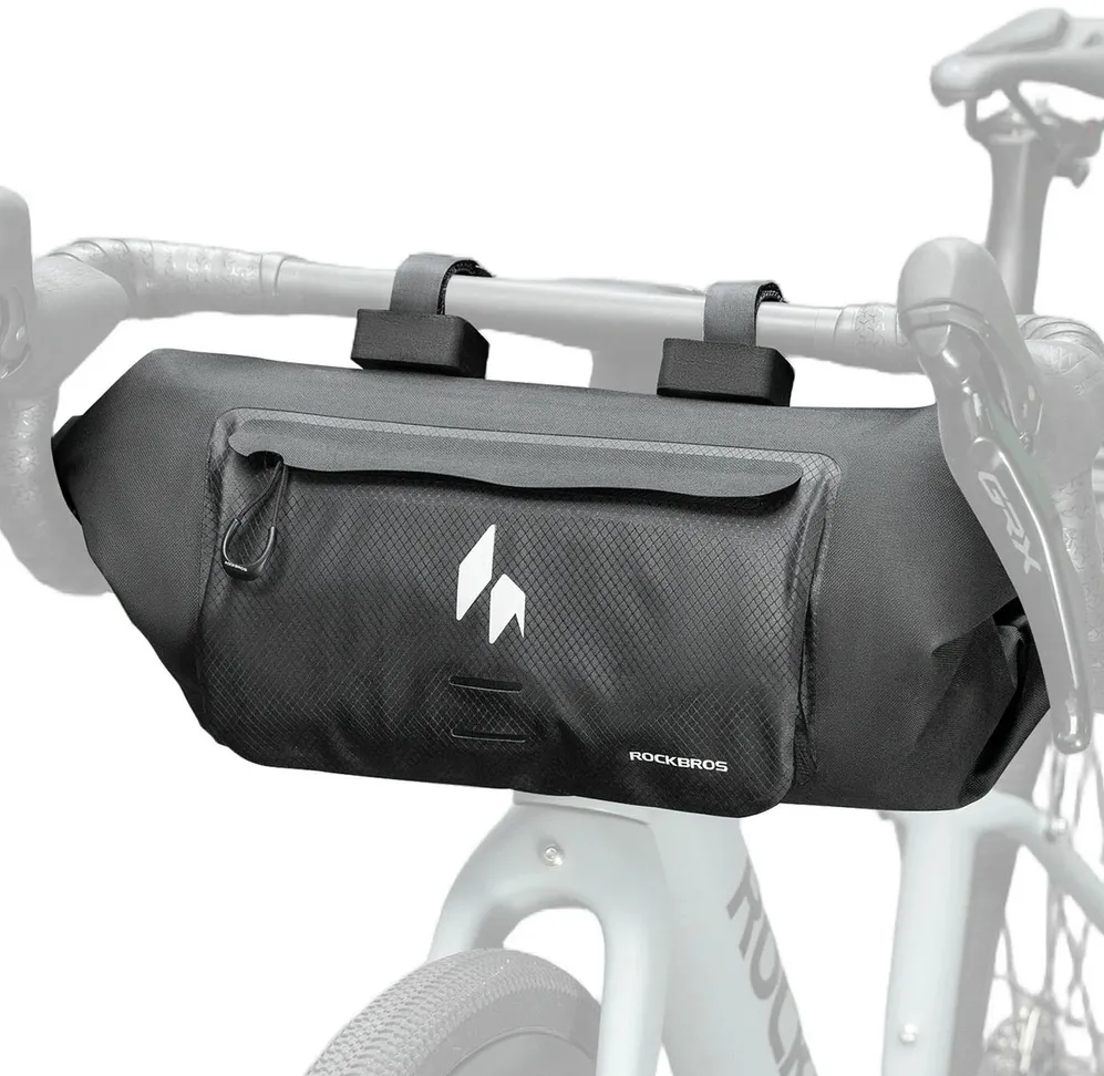 Geanta bicicleta pentru ghidon RockBros AS-154 8L negru