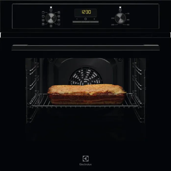 Cuptor incorporabil Electrolux EOF3H50BK, Electric, 65 l, 9 programe, Convectie, SourroundCook, Grill, Clasa A, Negru