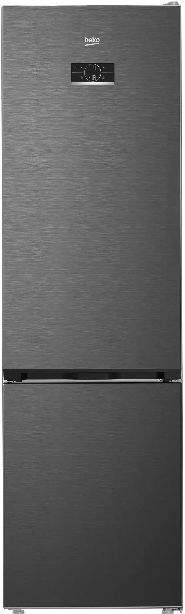 Combina frigorifica Beko B7RCNA417HXBRW, 415 L, clasa energetica B, No Frost, Aeroflow, Harvestfresh, Dair, display Elec. on door, Dark Inox,