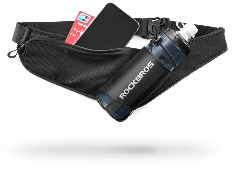 Borseta de sold RockBros D45 cu suport pentru bidon negru