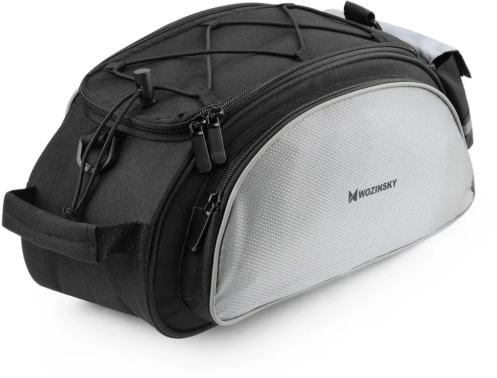 Wozinsky Bike Pannier Bag with Shoulder Strap 13L Black (WBB1BK)