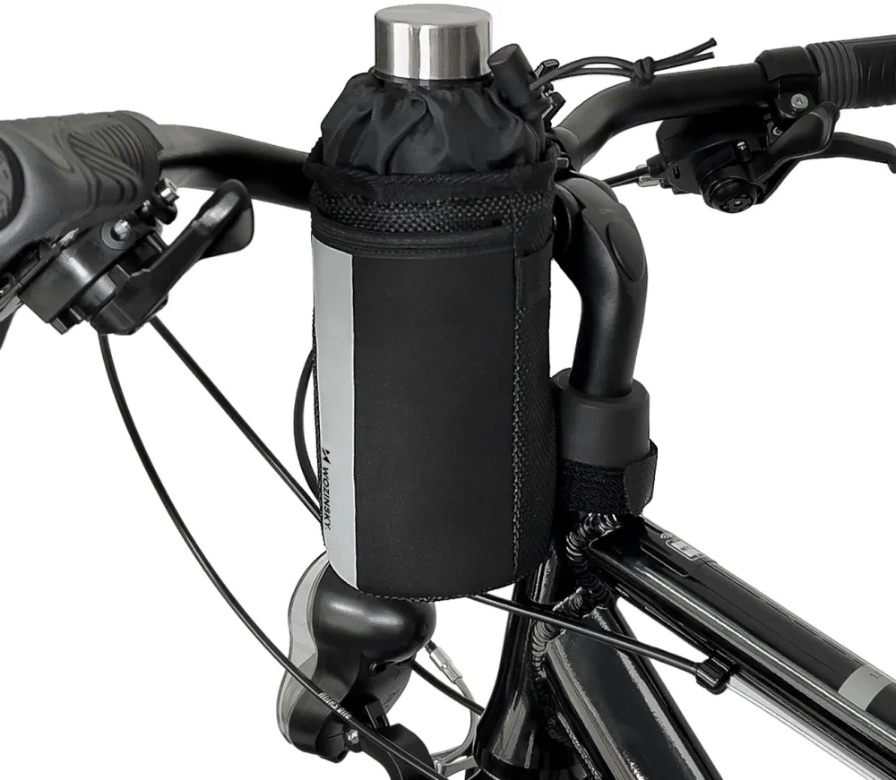 Wozinsky Thermal Bottle Bag for Bike or Scooter 1L Black (WBB29BK)