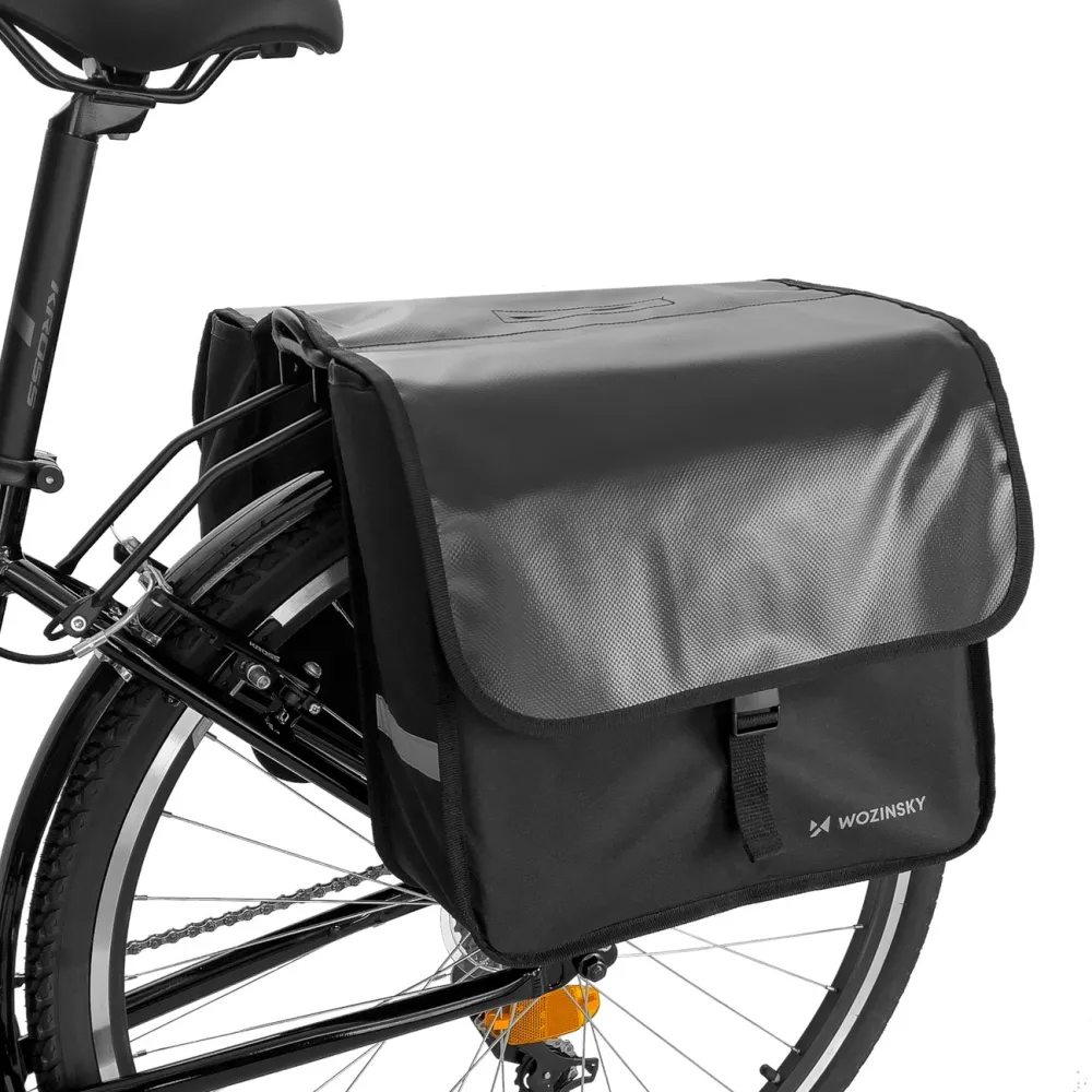 Wozinsky Double Bike Pannier for Trunk 28L Black (WBB34BK)