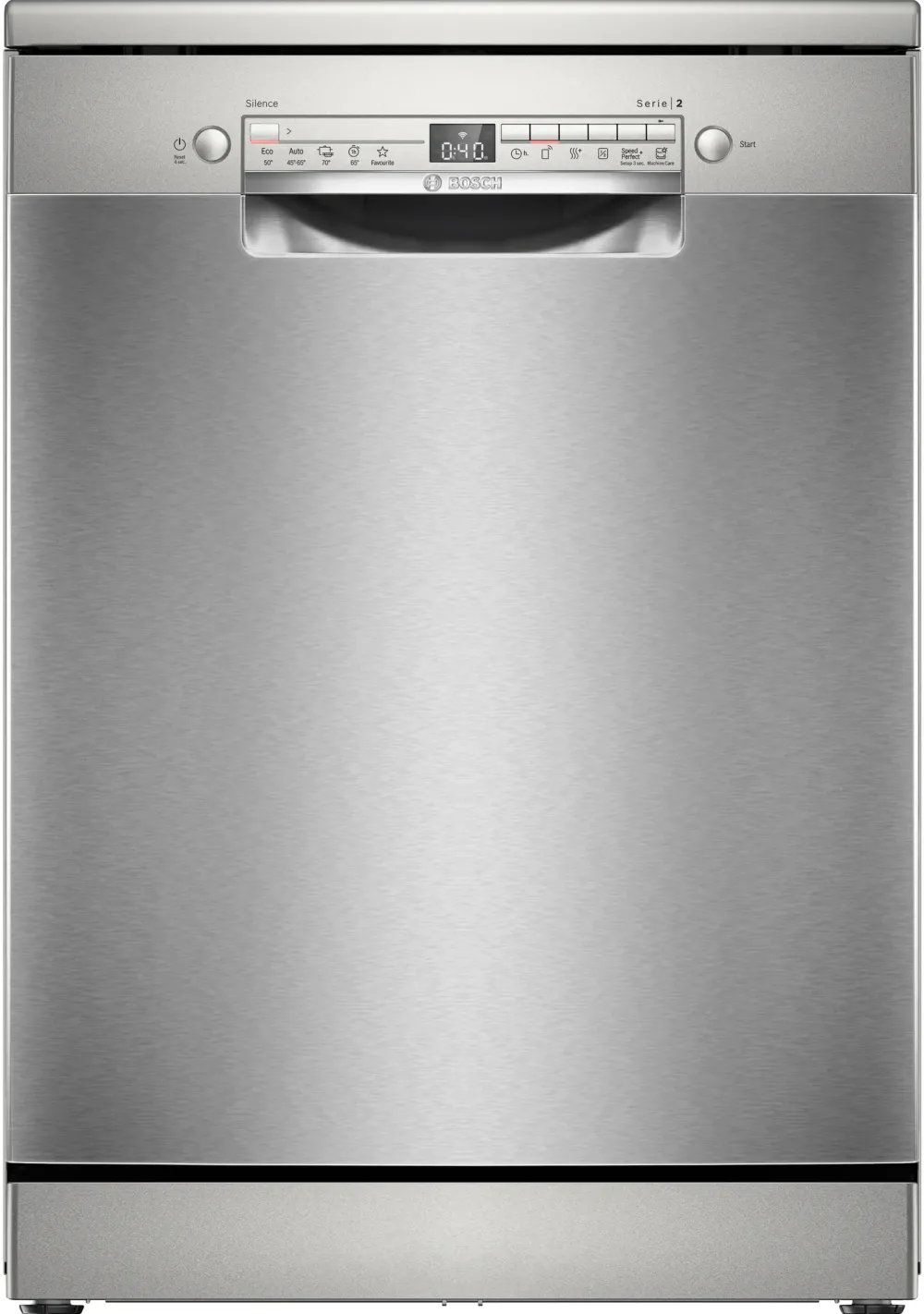 Masina de spalat vase Bosch SMS2HTI06E, 13 seturi, 5 programe, Home Connect, ExtraDry, Hygiene Plus, EcoSilence Drive, DosageAssist, Clasa C, 60 cm, Inox.