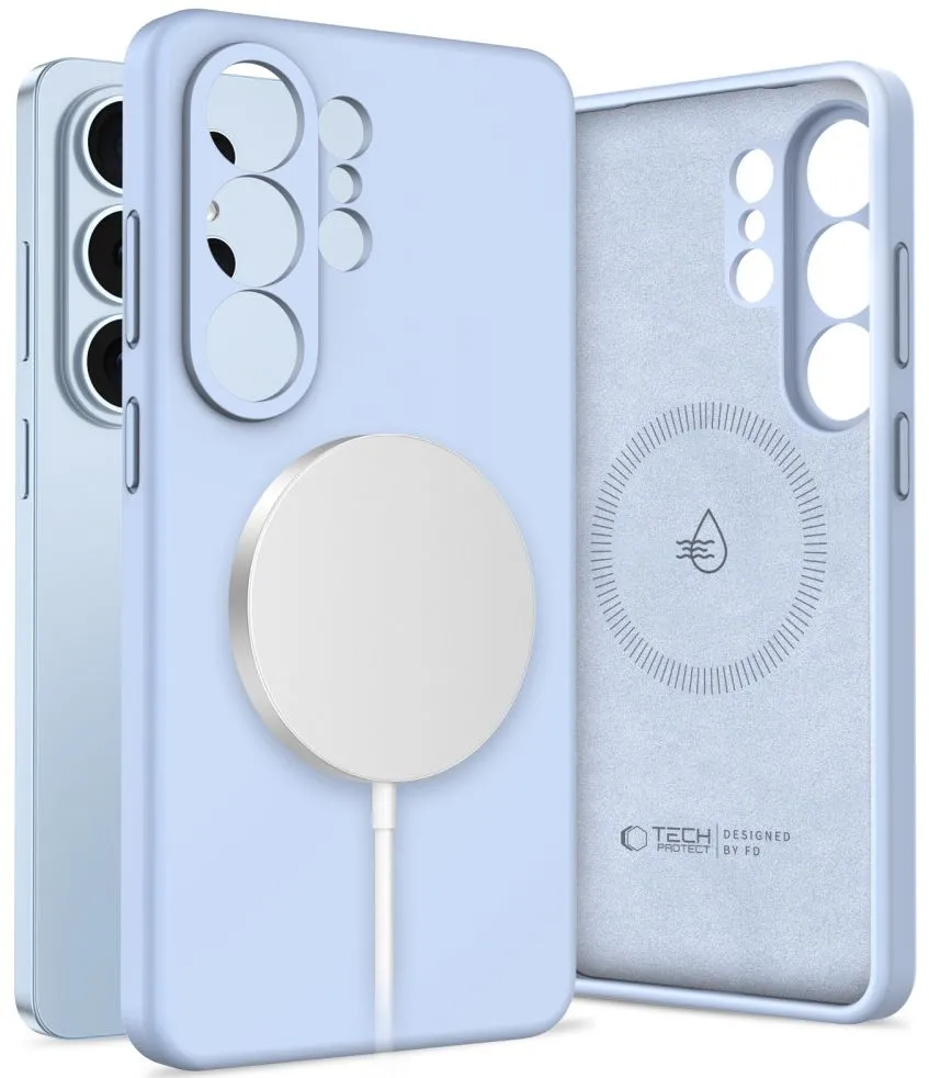 Tech-Protect Silicone MagSafe Case for Samsung Galaxy S26 Ultra - Blue