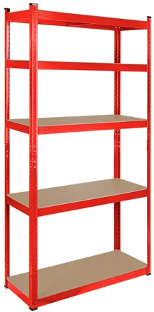 RAFT METALIC 5 POLITE 750KG MDF 180X90X40 ROSU REBEL