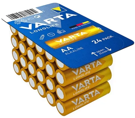 BATERIE ALCALINA LONGLIFE LR06 BLISTER 24 BUC VARTA