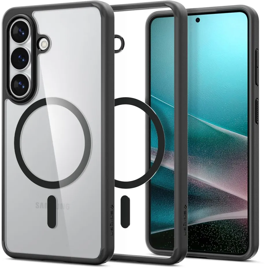 Spigen Ultra Hybrid Mag MagSafe Case for Samsung Galaxy S26 - Clear Black