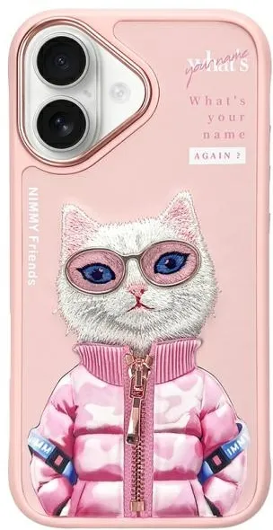 Nimmy Cool&amp;Cute 2.0 Cat Case for iPhone 16 - Pink
