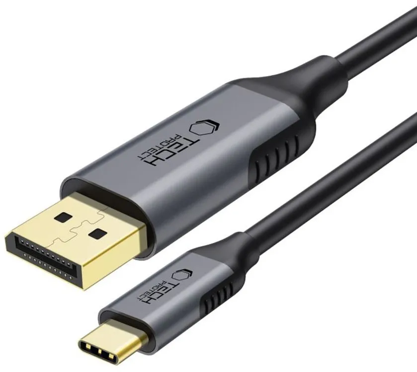 Tech-Protect UltraBoost USB-C to DisplayPort 1.4 8K 60Hz Cable 180cm - Black