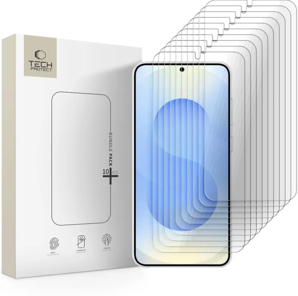 Tempered glass set of 10 Tech-Protect Bundle for Samsung Galaxy S26 Ultra