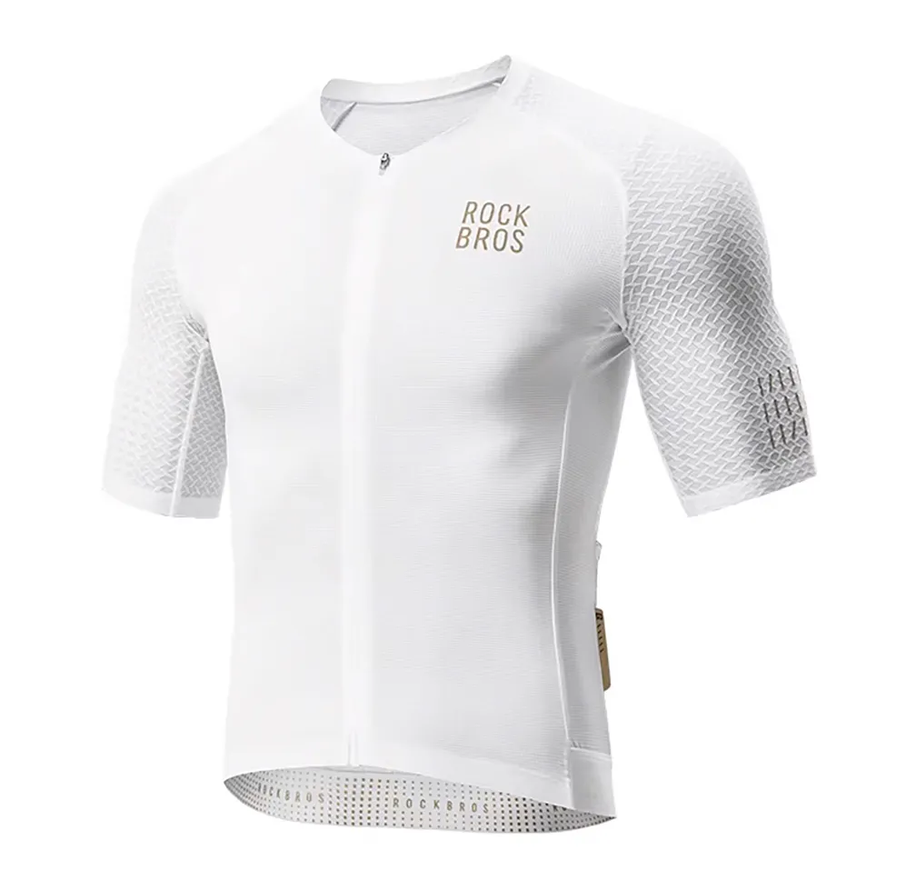 Rockbros YDDX011 Diamond Short Sleeve Cycling Jersey Size M - White