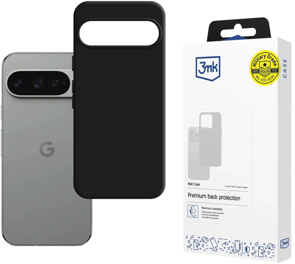 3mk Matt Case for Google Pixel 10 / Google Pixel 10 Pro - Matte Black