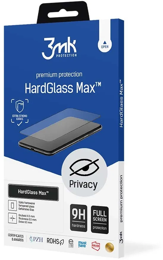 9H 3mk HardGlass Max Privacy™ privacy glass for iPhone Xs