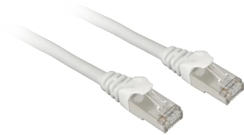 Cablu retea patch Sharkoon S/FTP RJ-45 Cat.7a 7,5 m alb
