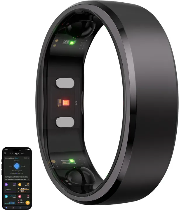 Smartring RingConn Gen 2 (mărimea 9, negru)